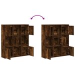 vidaXL Bibliothèque chêne fumé 89x24x101 5 cm bois d'ingénierie