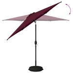 vidaXL Parasol de jardin avec lumières LED et base 270 x 270 cm