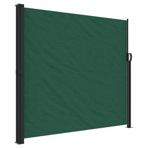 vidaXL Auvent latéral rétractable vert foncé 180x600 cm