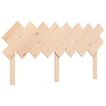 vidaXL Cadre de lit avec tête de lit 160x200 cm bois massif