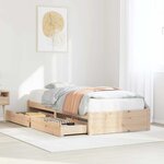 vidaXL Cadre de lit sans matelas 90x200 cm bois de pin massif