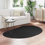 vidaXL Tapis de surface HUARTE Noir 120 x 170 cm Polyester
