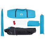 vidaXL Tente de camping à dôme 5 personnes bleu libération rapide