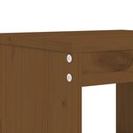 vidaXL Ensemble à manger de jardin 13 Pièces marron miel bois pin massif
