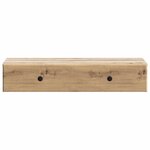 vidaXL Table d'appoint murale 87 5 x 34 5 x 17 cm Bois d'ingénierie