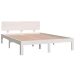 vidaXL Cadre de lit sans matelas blanc 150x200 cm
