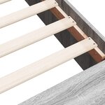 vidaXL Cadre de lit sonoma gris 200x200 cm bois d'ingénierie