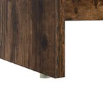 vidaXL Bureau avec rangement Chêne fumé 120.5x44x88.5 cm Bois composite