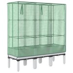 vidaXL Jardinière surélevée avec housse aspect rotin 120x40x140 cm