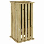 vidaXL Jardinière Marron 33 x 33 x 65 cm Pin imprégné