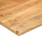 vidaXL Dessus de bureau avec courbe 140x60x2 5 cm manguier massif brut