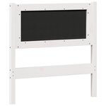 vidaXL Tête de lit Autre Blanc et gris clair 80 cm Bois massif en pin