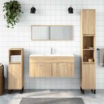 vidaXL Armoire de bain avec miroir chêne sonoma bois d'ingénierie