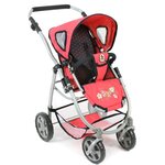 Bayer Chic 2000 637-11 - La poussette pour poupées combinée 3 en 1 EMOTION "ALL IN" - Corail à pois