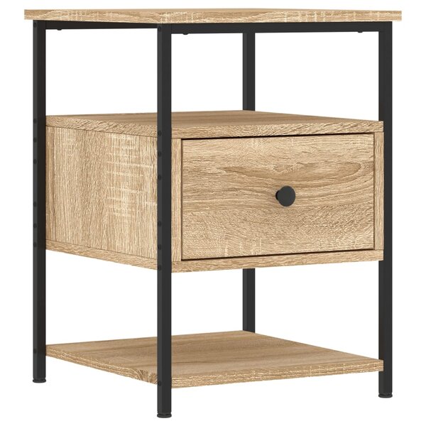 vidaXL Table de chevet chêne sonoma 40x42x56 cm bois d'ingénierie