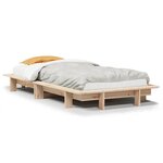 vidaXL Cadre de lit sans matelas 90x200 cm bois de pin massif