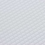 vidaXL Matelas Blanc et Gris 90 x 190 cm Ressort ensaché