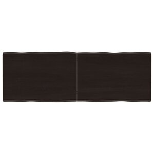 vidaXL Dessus de table bois massif traité bordure assortie