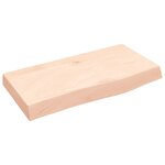 vidaXL Étagère murale 60x30x(2-6) cm bois de chêne massif non traité