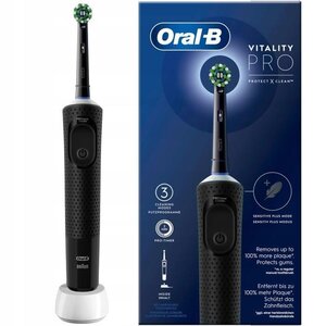 Oral-B Brosse à Dents Électrique Noire  1 Brossette
