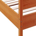 vidaXL Cadre de lit sans matelas cire marron 90x190 cm bois pin massif