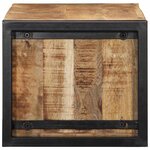 vidaXL Meuble TV 80x30x25 cm bois massif de manguier brut