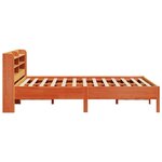 vidaXL Cadre de lit sans matelas cire marron 140x190cm bois pin massif