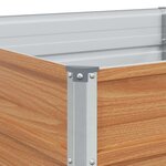 vidaXL Jardinière surélevée Marron Clair 240 x 80 x 45 cm