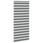vidaXL Store zèbre gris foncé largeur du tissu 110 9 cm polyester
