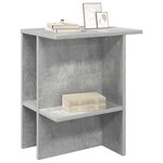 vidaXL Table basse Gris béton 40 x 30 x 49 cm Bois d'ingénierie