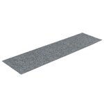 vidaXL Tapis d'escalier autocollants 30 pièces 76 x 20 cm Gris clair Rectangulaire