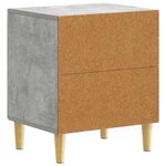 vidaXL Table de chevet 2 Pièces Gris béton 43 x 34 5 x 50 cm