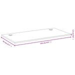 vidaXL Dessus de bureau 110x55x1 5 cm bambou