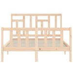 vidaXL Cadre de lit sans matelas 140x200 cm bois massif de pin