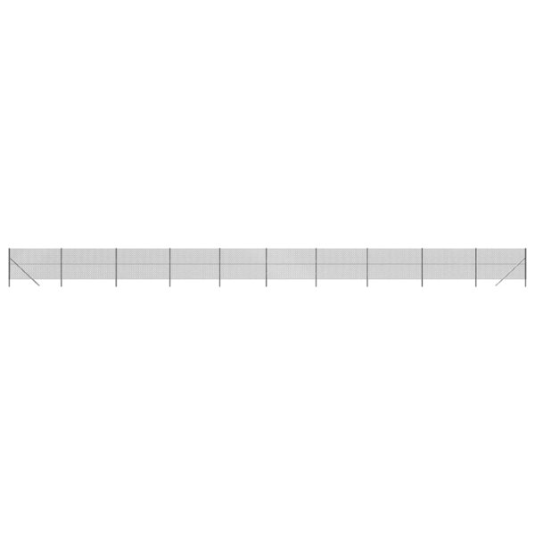 vidaXL Clôture à mailles losangées anthracite 2x25 m