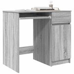 vidaXL Bureau sonoma gris 86x49x76 cm bois d'ingénierie