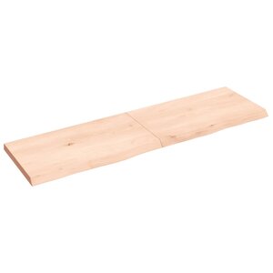 vidaXL Étagère murale 140x40x(2-4) cm bois de chêne massif non traité