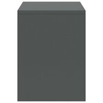 vidaXL Tables de chevet 2 Pièces Gris foncé 35x30x40cm Bois de pin massif
