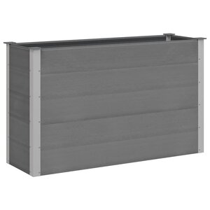vidaXL Lit surélevé de jardin WPC 150x50x91 cm Gris