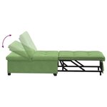 vidaXL Canapé-lit Vert clair 67 x 194 x 38 cm Velours