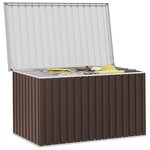 vidaXL Boîte de rangement de jardin Marron 171x99x93 cm