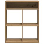 vidaXL Bibliothèque chêne artisanal 66x31x80 cm bois d'ingénierie