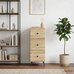 vidaXL Armoire à tiroirs Chêne Sonoma 33 x 34 5 x 90 cm