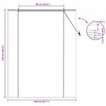 vidaXL Store de Fenêtre Géométrique Marron 140 x 220 cm Bambou