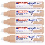 Marqueur acrylique large 5000 beige chaud 5-10 mm x 5 EDDING