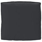 vidaXL Coussin Pallet pour siège noir 80x80x12 cm tissu Oxford