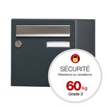 Boite aux lettre  Allure 2 portes  gris anthracite 7016M