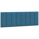 vidaXL Cadre de lit avec tête de lit bleu 120x200 cm velours