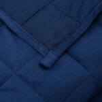 vidaXL Couverture lestée Bleu 220x235 cm 15 kg Tissu