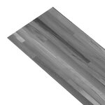 vidaXL Dalles de plancher PVC autoadhésif 5 21 m² 2 mm gris rayé